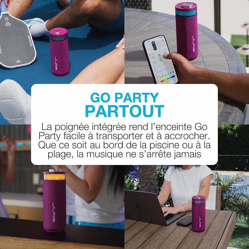 Go Party Enceinte Bluetooth Portable - +16H, Mûre