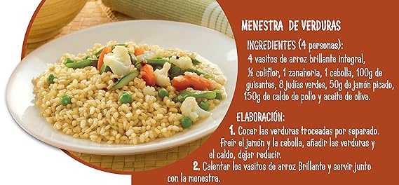 Brillante Arroz Integral - Pack de 2 x 125 g - Total: 250 g: Amazon.es: Amazon Pantry