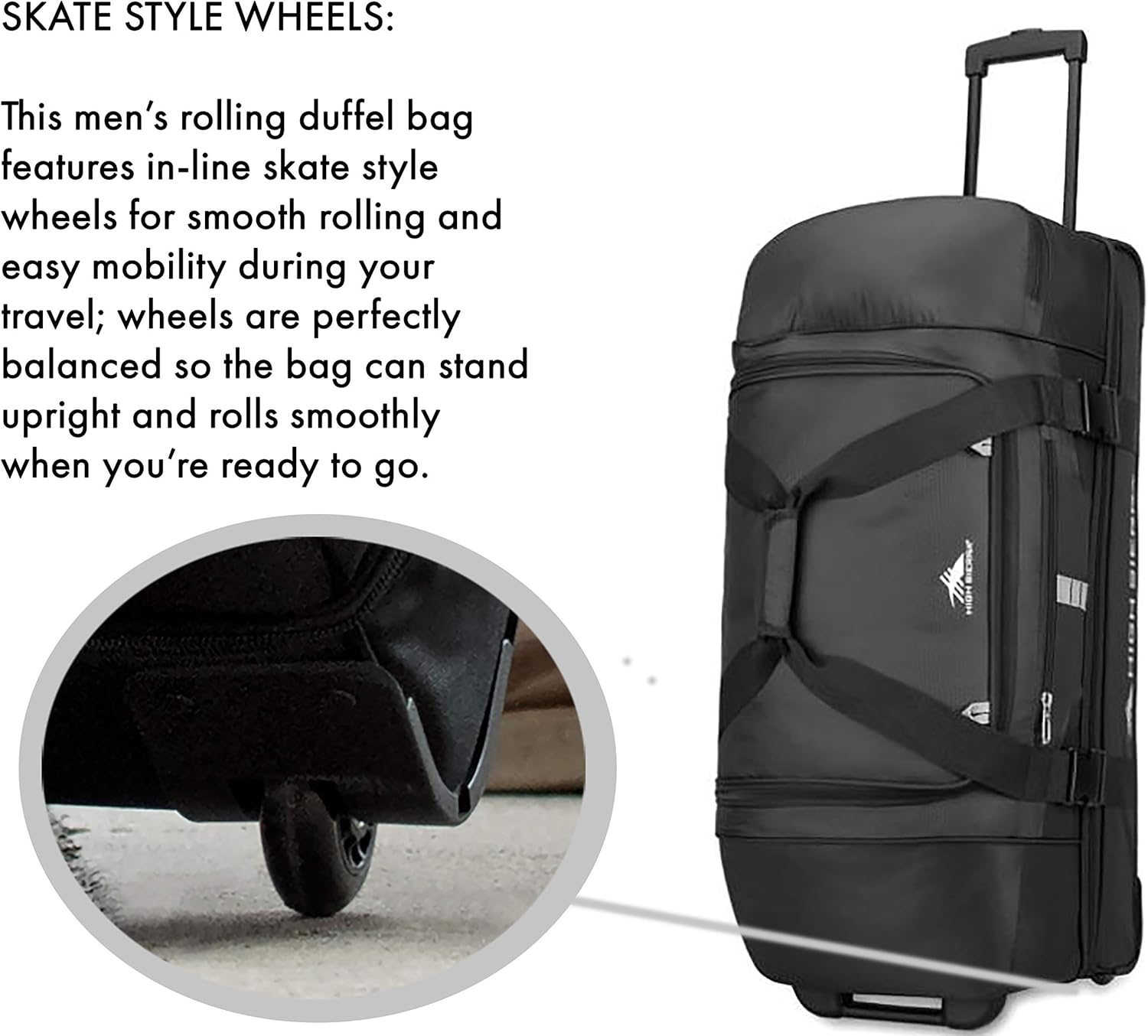 high sierra rolling duffel replacement wheels