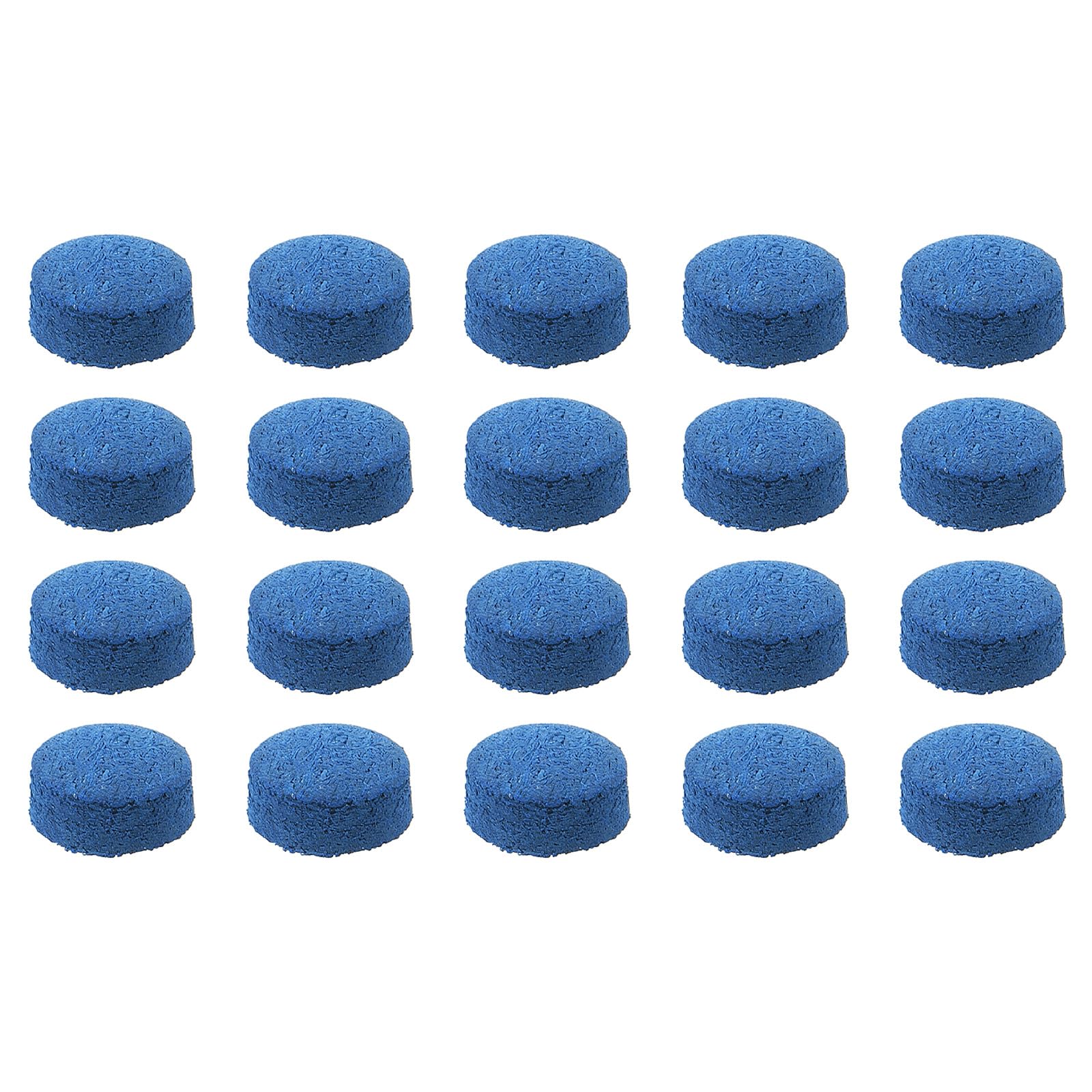 M METERXITY 50 Pack Pool Cue Tips - Billiard Cue Replacement Tip, Wear-resistant, Apply to Pool Cues/Snooker (9mm Dia, Blue)