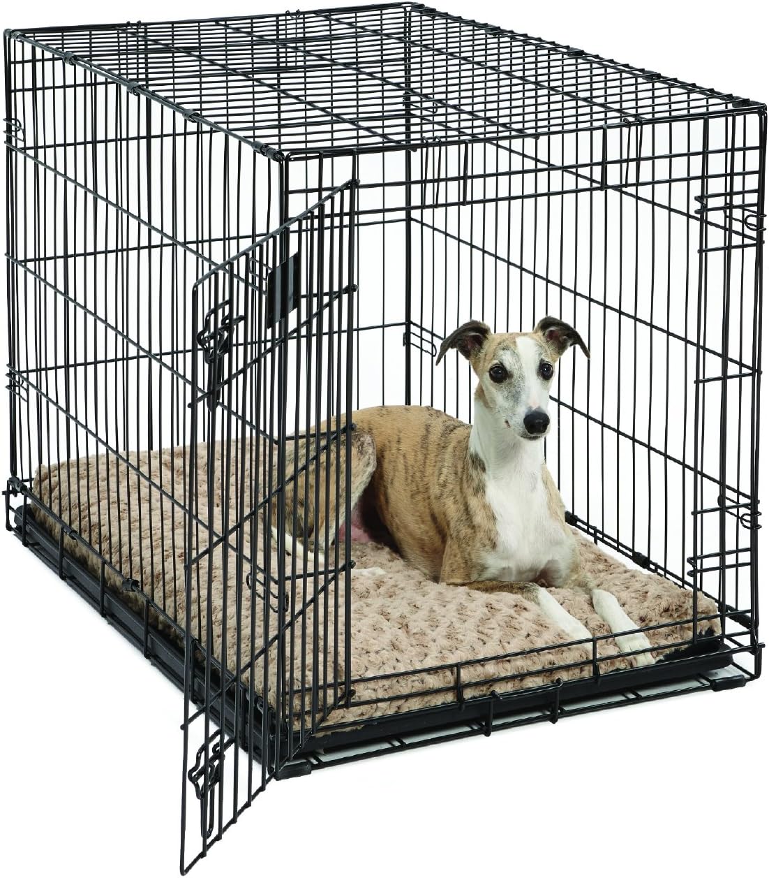 Plush Dog Bed | Ombré Swirl Dog Bed & Cat Bed | Mocha 29L x 21W x 2H-Inches for Medium Dog Breeds : Dog Bed : Pet Supplies