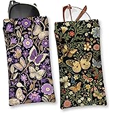 Mingdcdc Eyeglasses Sunglasses Case PU Soft Squeeze Top Glasses Pouch for Women Men,Animal Pattern Portable Anti Scratch