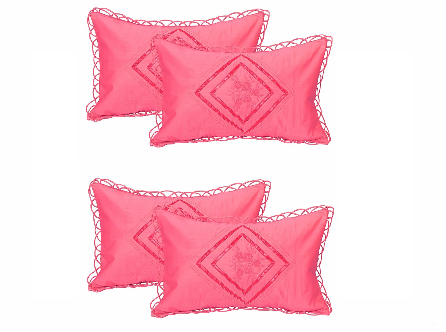 Buy Pillow Cover By Rj Products Cotton Embroidered Fancy Pillow