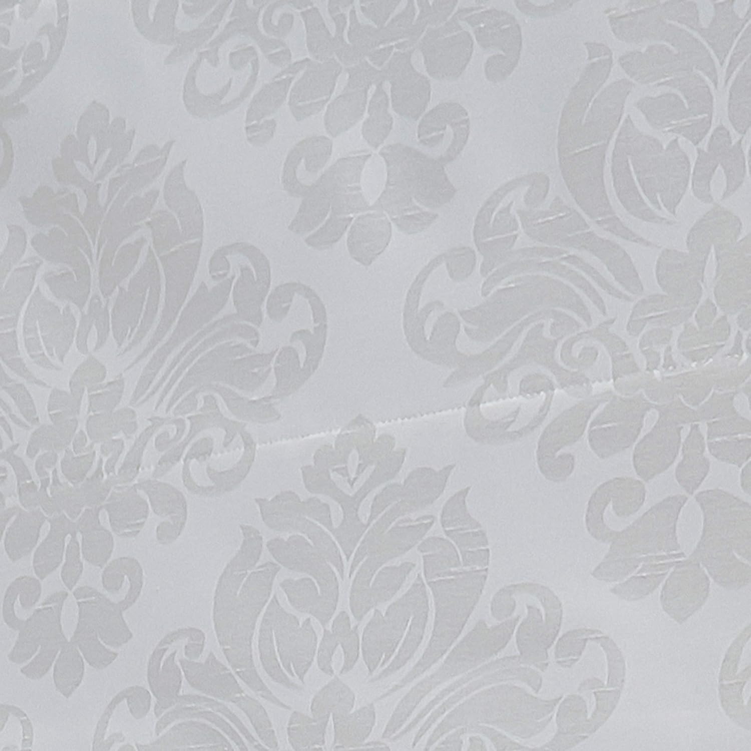 Curtainworks Damask Window Shade, 23" W x 64" L, Ivory: Home & Kitchen