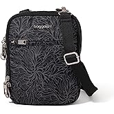 Baggallini Securtex® Anti-theft Mini Everything Crossbody Bag, 6.3"x8.25" Rfid, Locking Zippers & Cut-resistant Strap