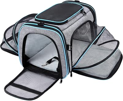 HowseHold Expandable Cat Carrier Soft Sided with Fleece Bed