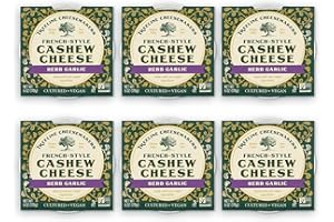 TREELINE TREENUT CHEESE Treeline Cheese - Vegan French-Style Cashew Cheese 6 oz, 6-Pack (Herb Garlic)