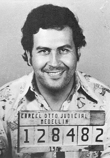 Amazon Com Pablo Escobar Mugshot Poster Art Photo Artwork 12x18