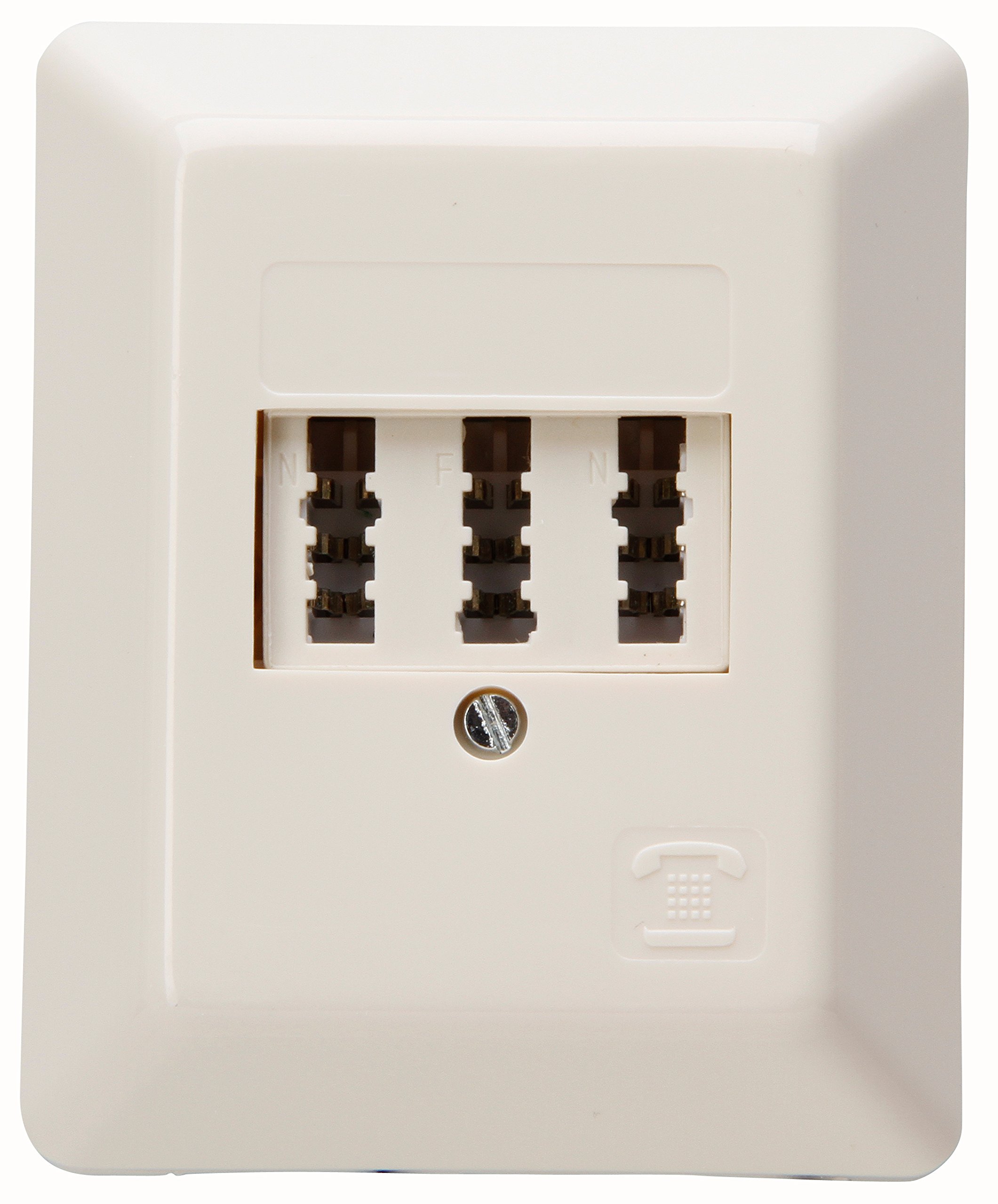 Kopp 33369393 Tae Connection/3x6/6P Surface Mount NFN Encoding, Set of 1, White