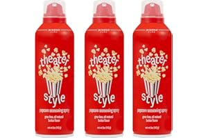 Winona Pure Popcorn Butter Spray - Movie Theater Butter Flavor Spray - Seasoning for Popcorn, Chicken, Baked Potatoes, Vegetables & More - 5 oz Bottle - 3 Pack