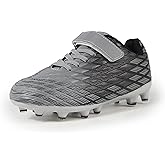 Sooneeya Kids Soccer Cleats Outdoor Firm Ground Athletic Shoes