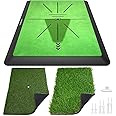 COSPORTIC Golf Hitting Mat | Golf Training Mat for Swing Path Feedback/Detection Batting | Extra Replaceable Golf Practice Mat 16"x12" | Golf Gifts for Men/Women for Home Indoor Outdoor