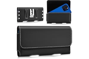 Gcepls Leather Phone Holster for iPhone SE, iPhone 8, 7, 6s, Premium Cowhide Leather Phone Belt Holder Pouch with Belt Clip, 