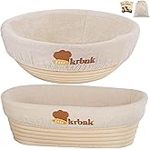 Banneton Bread Proofing Basket, Proofing Basket for Sourdough Bread Baking, Indonesian Rattan Bread Bowl Sourdough bread Baki