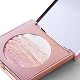 W7 Afterglow Blusher & Highlight Compact Pink & Gold Glow view 2