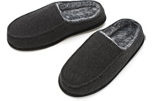 cosyone1997 Men's House Slippers, Cozy Non-slip Home Shoes, Warm Comfy Indoor Outdoor Moccasin Slip Ons, Unique Christmas Gifts