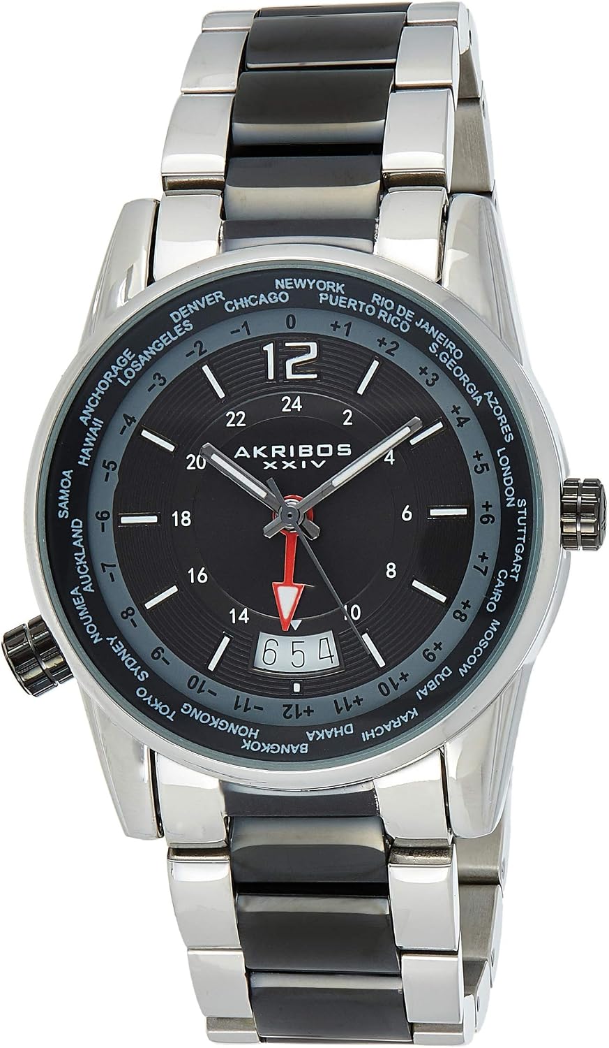 Montre Akribos XXIV AK797RD Professionnelle 200M - Occasion - Livraison Gratuite