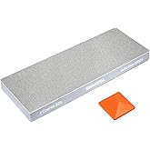 SHARPAL 168H Large 8" x 3" Dual-Grit Diamond Sharpening Stone – Coarse 325 & Extra-Fine 1000 Grit Monocrystalline Diamond Whe