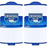 Cryspool® 06012 Filter Compatible with 6CH-402, PMA40L-F2M, X268543, Master Spas Twilight X268365, X26851, X268514, 40 Sq. Ft Spa Filter Cartridge, 2 Pack