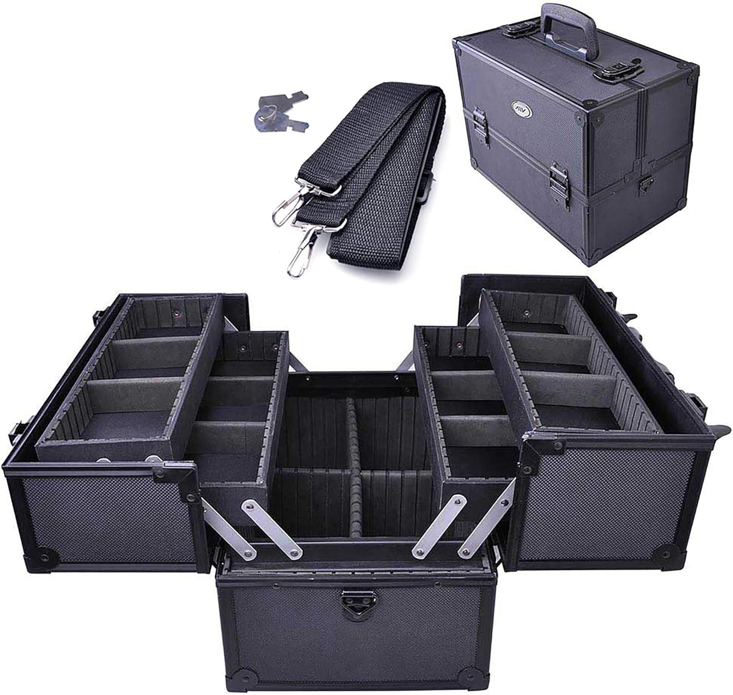 AW Makeup Train Case Pro Adjustable 6 