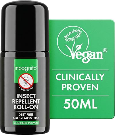 INCOGNITO Insect Repellent Roll On 50 ml - DEET Free, Vegan, Travel