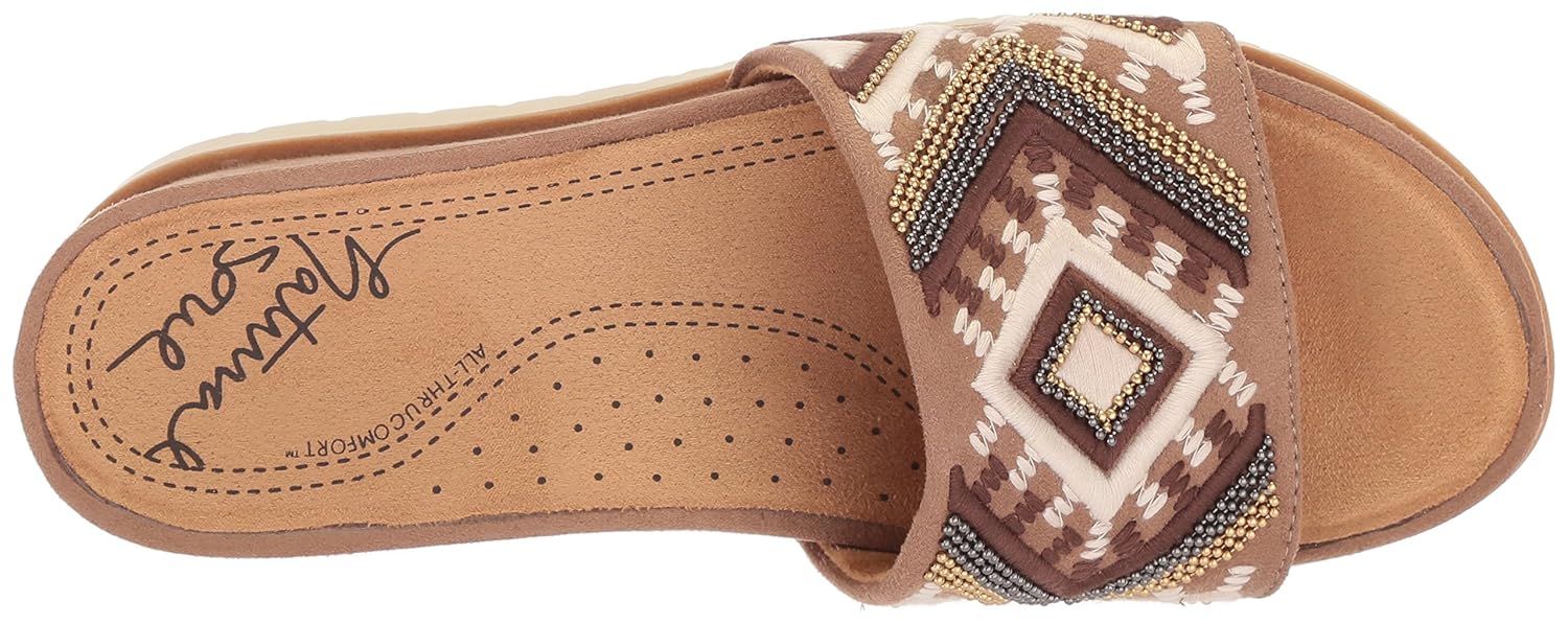 natural soul women's kiki slide sandal