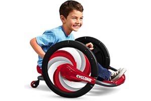 Radio Flyer Cyclone Three Wheel 306 Degree Spin Arm Powered Trike for Hours of Outdoor Fun for Ages 3-7
