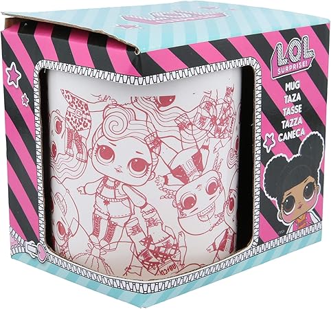 TAZA CERAMICA 325 ML CON CAJA | LOL SURPRISE ROCK ON: Amazon.es: Hogar