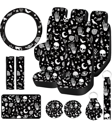 STUOARTE 4 Pack Car Seat Covers - Ocean Sea Turtle Print, Soft Elastic Universal Fit For Cars, SUV, Truck - Protects & Decorates Front & Rear Seats - View #10