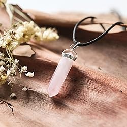 Rose Quartz Necklace - Crystal Pendants - Crystal