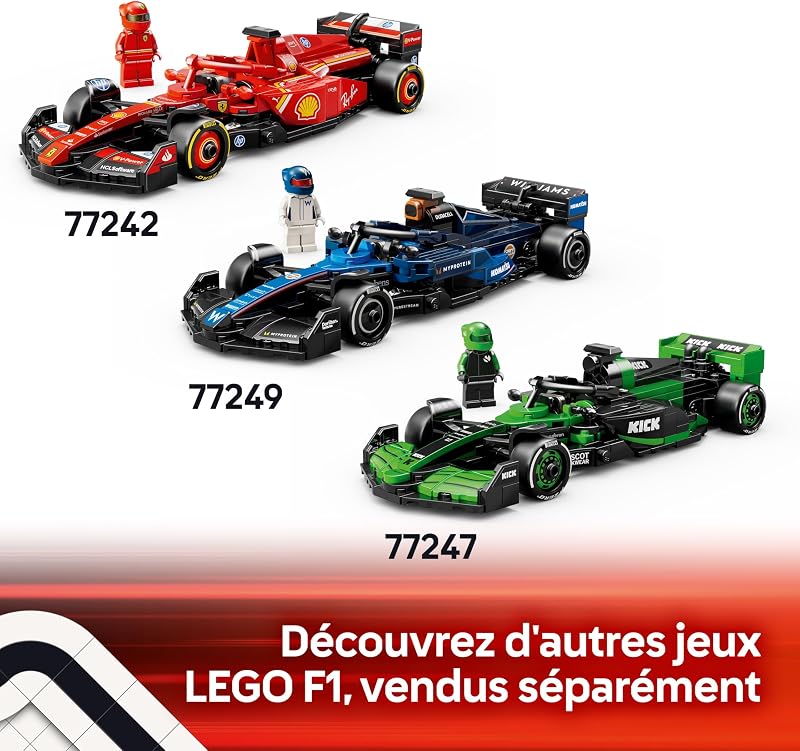 Speed Champions Voiture F1 Aston Martin Aramco AMR24 - Jeu de Construction avec Voiture de Course - Minifigurine Collector de Pilote de Formule 1 - Cadeau pour garçons et Filles dès 10 Ans 77245