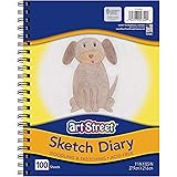 Art Street Sketch Book, Lightweight, 11" x 8-1/2", 100 Sheets