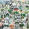 100PCS Forest Stickers, Adventure Aesthetic Decals Vinyl Waterproof Stickers for Water Bottle Laptop Luggage Helmet Skateboard Snowboard Guitar Scrapbook Phone Gifts for Teens Girls Kids Adult