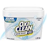 OxiClean White Revive Enzyme Laundry Stain Remover Powder, Effective on Grease, Blood, Wine Stains and More - Colour Safe, Ch