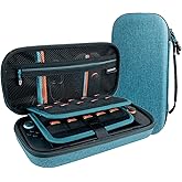 Oankrvs Hard Carrying case for Nintendo Switch 2 Model 2025, Switch 2 case, with 20 Game Card Slots, Slim Portable Travel Storage Bag, sky blue