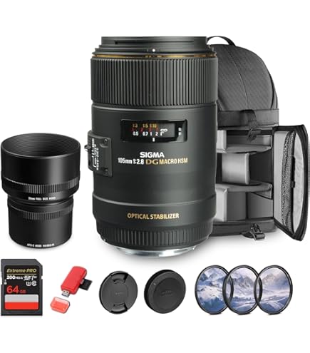 Amazon.com : Sigma 105mm F2.8 EX DG OS HSM Macro Lens for Sony SLR