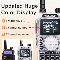 TIDRADIO TD-H8 10Watt Ham Handheld Radio, Bluetooth