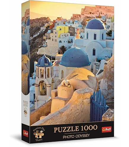 Trefl, Puzzle, Santorini De Hadas, De 1000 Piezas, Grecia, Isla, Vista A La Isla, Edificios Griegos, Mar, Rompecabezas DIY, Pasatiempo Creativo, Regalo