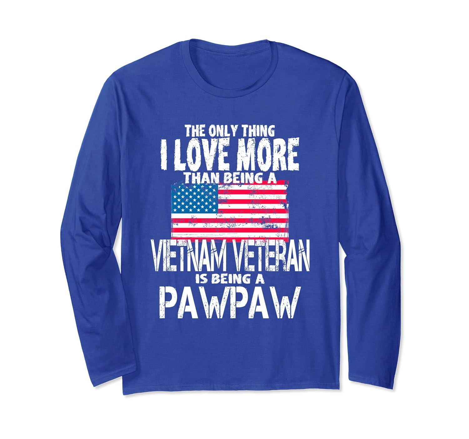 Vietnam Veteran Long Sleeve Shirt PawPaw Veterans Gift-anz