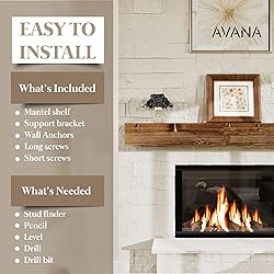 Avana Fireplace Mantel - Wall-Mounted Mantles for