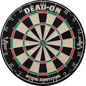 Viper Dead-On Tournament Bristle Steel Tip Dartboard