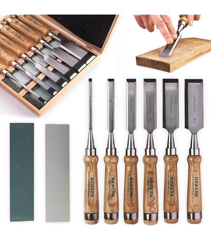 Bahco 425-083 425-Set Wooden Box (6 Piece) - Sandvik Chisels Set