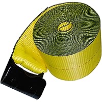 Shippers Supplies 4” x 30’ Winch Strap with Flat Hook — 10 Pack