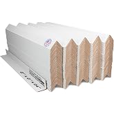 IDL Packaging 2&rdquo; x 2&rdquo; x 24&rdquo; Cardboard Edge Protector (Pack of 200) - Corner Protectors for Shipping, Storage, &amp; Moving &ndash; Reinforced Corner Guard Protection for Pallets, Wall Corners, &amp; Furniture