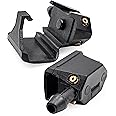 Click&Fit Windshield Washer Nozzles compatible with Ford Transit, Freightliner, Dodge Sprinter, VW Crafter, Peterbilt; 4-way wiper washer sprayers for 0.31–0.35in (8–9mm) Wiper Arm, (2-pcs)