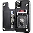 IPhone 11 Wallet Case With Card Holder,OT ONETOP PU Leather Kickstand Card Slots Case Double Magnetic Clasp Durable Shockproof Cover Iphone 11 6 1 Inch Re - View #9