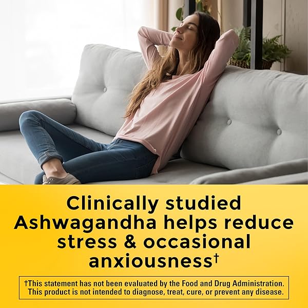 NATURE MADE ASHWAGANDHA CAPSULES 125MG FOR STRESS SUPPORT, 60 CAPSULES, 60 DAY SUPPLY
