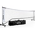 Franklin Sports Pickleball Nets - Portable Outdoor Pickleball Net Systems - Official Regulation Size 22' Foot Pickleball Net with Travel Bag - Portable Pickleball Court Nets for Official Size Court