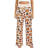 Vackutliv Women’s Pajama Pants Sleepwear Lounge Bottoms with Soft Drawstring Elastic Waist Pjs