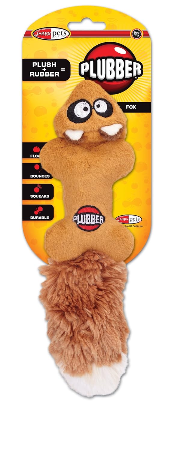 Jakks Plubber Dog Toy, Fox, Small Amazon.co.uk Pet Supplies
